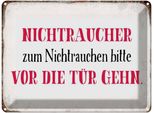 Vianmo Insegna Di Latta 30X40 Cm Nichtraucher Bitte Vor Die TüR