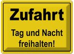 Vianmo Insegna Di Latta 30X40 Cm Zufahrt Tag Und Nacht Freihalten