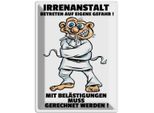 Vianmo Insegna Di Latta 40X30 Cm Irrenanstalt Betreten Eigene Gefahr Spruch