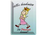 Vianmo Insegna Di Latta 40X30 Cm Alles Hinknien Prinzessin Kommt