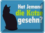 Vianmo Insegna Di Latta 30X40 Cm Hat Jemand Die Katze Gesehn