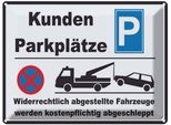 Vianmo Insegna Di Latta 30X40 Cm Parken Parkplatz Kunden Widerrechtlich