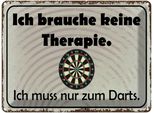 Vianmo Insegna Di Latta 30X40 Cm Keine Therapie Muss Zum Darts