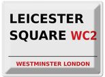 Vianmo Insegna Di Latta 30X40 Cm London Westminster Leicester Square WC2