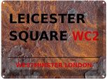 Vianmo Insegna Di Latta 30X40 Cm London Westminster Leicester Square WC2