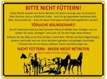 Vianmo Insegna Di Latta 30X40 Cm Tiere Bitte Nicht FüTtern Pferde Weide