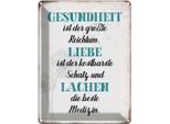 Vianmo Insegna Di Latta 40X30 Cm Gesundheit Liebe Lachen Medizin