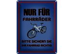 Vianmo Insegna Di Latta 40X30 Cm Parken Nur FüR FahrräDer Sicher Sie Ihr