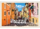 Vianmo Insegna In Legno 12X18 Cm Nizza Frankreich Altstadt Von Nizza