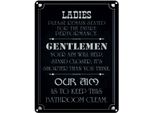 Vianmo Insegna Di Latta 40X30 Cm Ladies Gentlemen Badezimmer