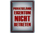 Vianmo Insegna Di Latta 40X30 Cm PrivatgeläNde Eigentum Nicht