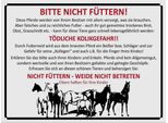 Vianmo Insegna Di Latta 30X40 Cm Tiere Bitte Nicht FüTtern Pferde Verbot