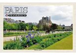 Vianmo Insegna In Legno 12X18 Cm Paris Frankreich Jardin Des Tuileries Park