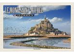 Vianmo Insegna In Legno 12X18 Cm Le Mont-Saint-Michel Frankreich