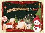 Vianmo Insegna In Legno 30X40 Cm Weihnachten Warm Christmas Greetings