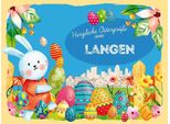 Vianmo Insegna In Legno 30X40 Cm Ostern OstergrüßE Langen