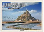 Vianmo Insegna In Legno 30X40 Cm Le Mont-Saint-Michel Frankreich