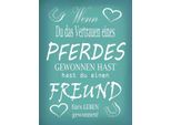 Vianmo Insegna In Legno 40X30 Cm Wenn Du Vertrauen Eines Pferd