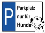 Vianmo Insegna In Legno 30X40 Cm Parkplatz Nur FüR Hunde