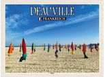 Vianmo Insegna In Legno 30X40 Cm Deauville Frankreich Strand Meer Urlaub