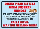 Vianmo Insegna In Legno 30X40 Cm Dieses Haus Ist Heim Unseres Hundes
