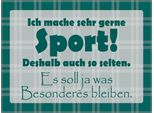 Vianmo Insegna In Legno 30X40 Cm Ich Mache Gerne Sport