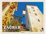 Vianmo Insegna In Legno 30X40 Cm Zagreb Kroatien Lotrscak Turm Wachturm