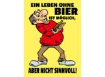 Vianmo Insegna In Legno 40X30 Cm Alkohol Leben Ohne Bier Ist MöGlich Aber