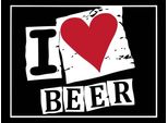Vianmo Insegna In Legno 30X40 Cm Alkohol I Love Beer (Herz)