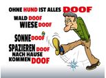 Vianmo Insegna In Legno 30X40 Cm Ohne Hund Ist Alles Doof