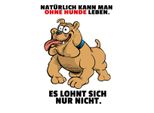 Vianmo Insegna In Legno 40X30 Cm Ohne Hund Leben Lohnt Sich Nicht