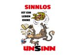 Vianmo Insegna In Legno 40X30 Cm Sinnlos Ist Ein Leben Ohne Unsinn