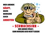 Vianmo Insegna In Legno 30X40 Cm Alkohol Wer Abends SäUft Muss Morgens