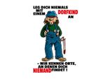 Vianmo Insegna In Legno 40X30 Cm Leg Dich Nicht Mit Einem Dorfkind An