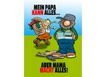 Vianmo Insegna In Legno 40X30 Cm Papa Kann Alles Aber Mama Macht Alles