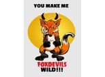 Vianmo Insegna In Legno 40X30 Cm You Make Me Foxdevils Wild Fuchs