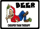 Vianmo Insegna In Legno 30X40 Cm Beer Cheaper Than Therapy Bier