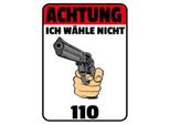 Vianmo Insegna In Legno 40X30 Cm Achtung Ich WäHle Nicht 110