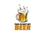 Vianmo Insegna In Legno 40X30 Cm This Is Not My Beer Bier