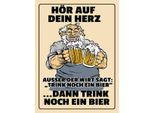 Vianmo Insegna In Legno 40X30 Cm HöR Auf Dein Herz Trink Bier