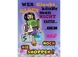 Vianmo Insegna In Legno 40X30 Cm Wer Glaubt GlüCk KöNne Man Nicht