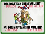 Vianmo Insegna In Legno 30X40 Cm Familie Du Bist Nie Allein