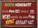 Vianmo Insegna In Legno 30X40 Cm Achtung Verheiratet Ist Mann