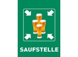 Vianmo Insegna In Legno 40X30 Cm Saufstelle BiergläSer Bier