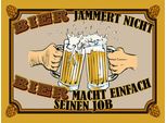 Vianmo Insegna In Legno 30X40 Cm Bier Jammert Nicht Macht Job