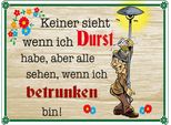 Vianmo Insegna In Legno 30X40 Cm Keiner Sieht Wenn Ich Durst Bier