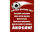 Vianmo Insegna In Legno 40X30 Cm Ich Bin Bayern Fan Fussball