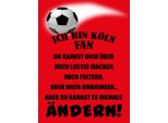 Vianmo Insegna In Legno 40X30 Cm Ich Bin KöLn Fan Fussball