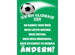 Vianmo Insegna In Legno 40X30 Cm Ich Bin Gladbach Fan Fussball