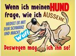 Vianmo Insegna In Legno 30X40 Cm Wenn Ich Meinen Hund Frage
